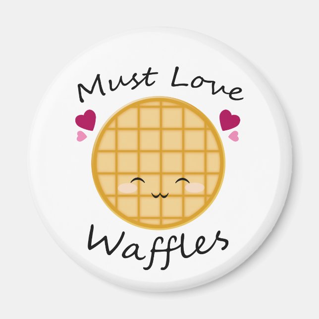 Íman Kawaii Waffle (Frente)