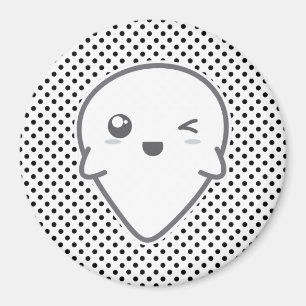 Íman Kawaii Winking Ghost Magnet