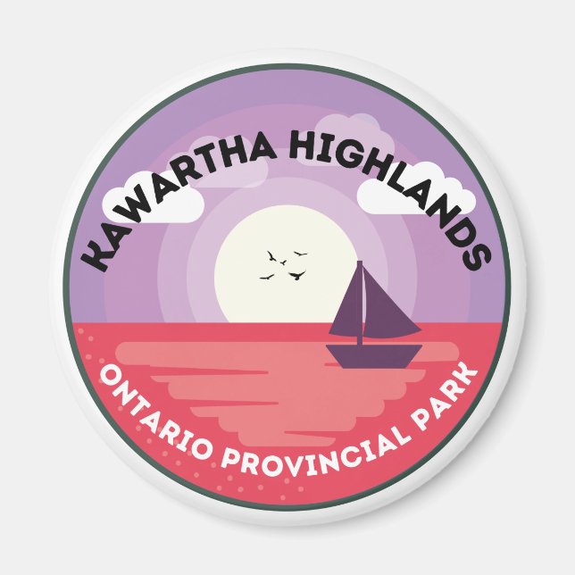 Íman Kawartha Highlands Ontario Provincial Park Magnet (Frente)