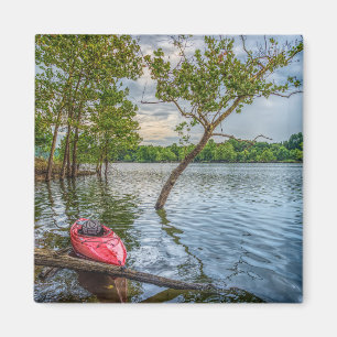 Íman Kayak Flutuando Em Mesa Rock Lake