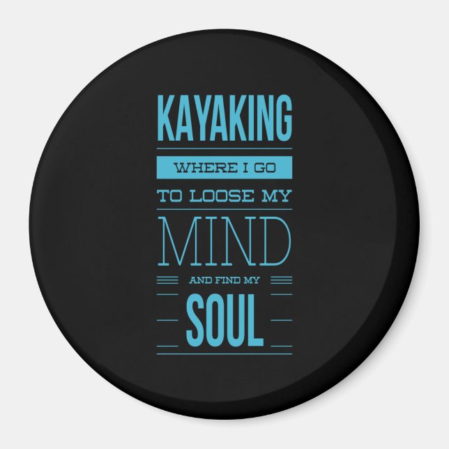 Íman Kayaking Onde Vou Perder Minha Mente (Frente)