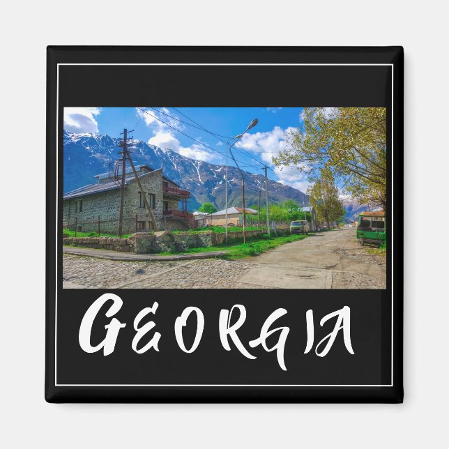 Íman Kazbegi Stepantsminda Georgia Causa Montanhas (Frente)