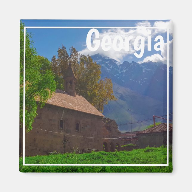 Íman Kazbegi Stepantsminda Georgia Causa Montanhas (Frente)