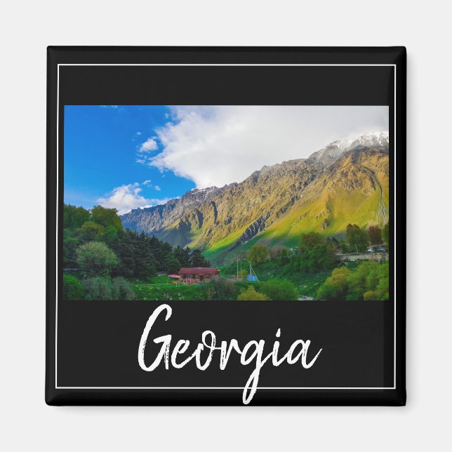 Íman Kazbegi Stepantsminda Georgia Causa Montanhas (Frente)