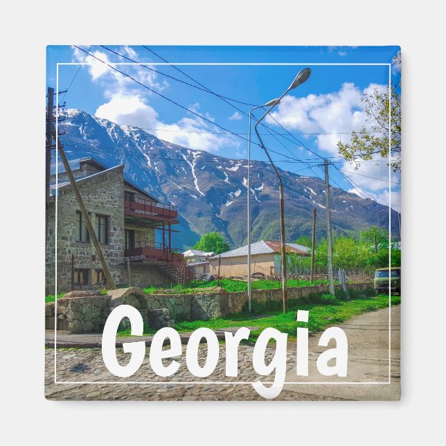 Íman Kazbegi Stepantsminda Georgia Causa Montanhas (Frente)