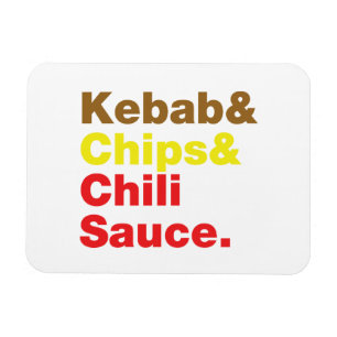 Íman Kebab & microplaquetas & Sauce. de pimentão