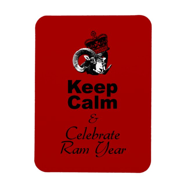 Íman Keep Calm and Celebrate Ram Year 2027 Mg (Vertical)