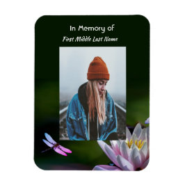 Íman Keepsaara Memorial Dragonfly Lotus Flower