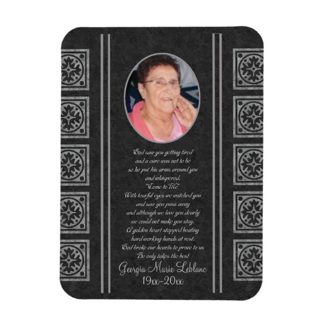 Íman Keepsakes Memoriais Personalizados (Vertical)