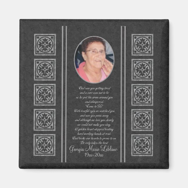 Íman Keepsakes Memoriais Personalizados (Frente)