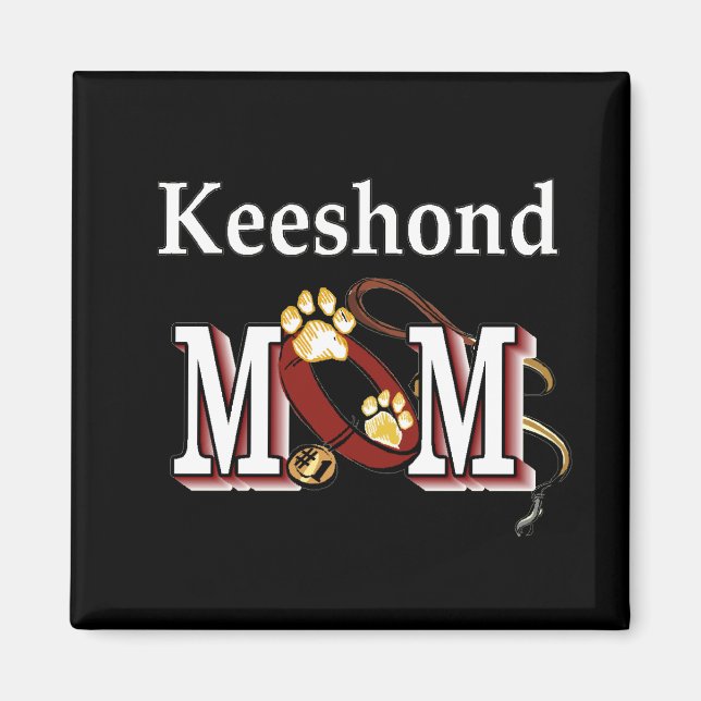 Íman Keeshond MOM Gifts (Frente)