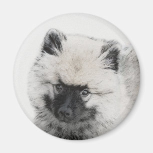 Íman Keeshond Puppy Drapy - Arte Cachorro Original Boni