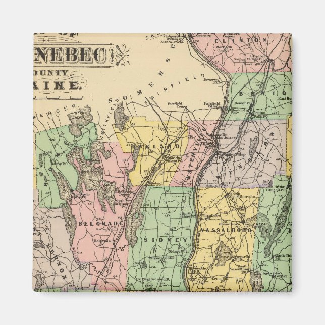 Íman Kennebec Co, Maine (Frente)