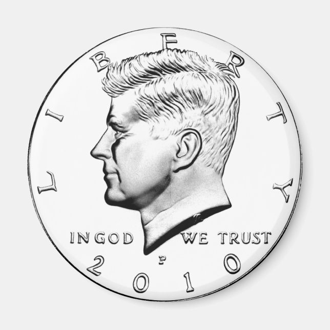 ÍMAN KENNED HALF DOLLAR (Frente)