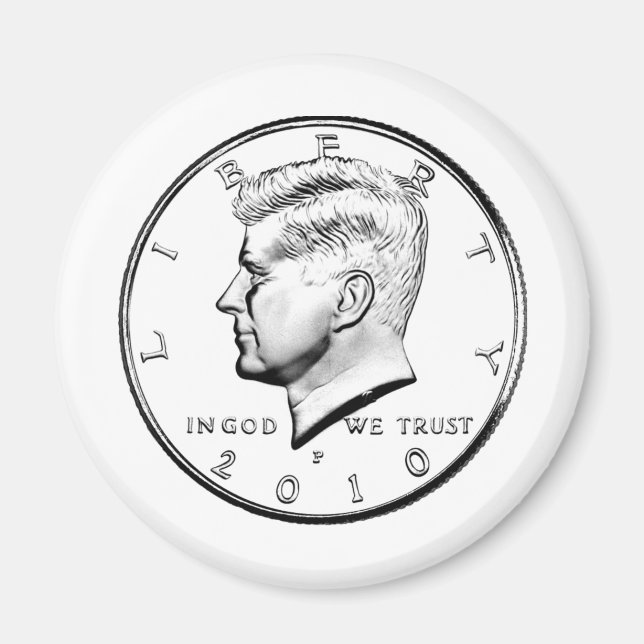 ÍMAN KENNED HALF DOLLAR (Frente)