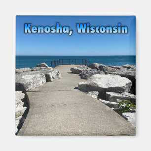 Íman Kenosha, Wisconsin, no Lago Michigan