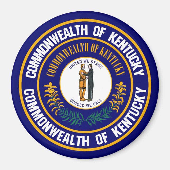 Íman Kentucky Round Emblem (Frente)