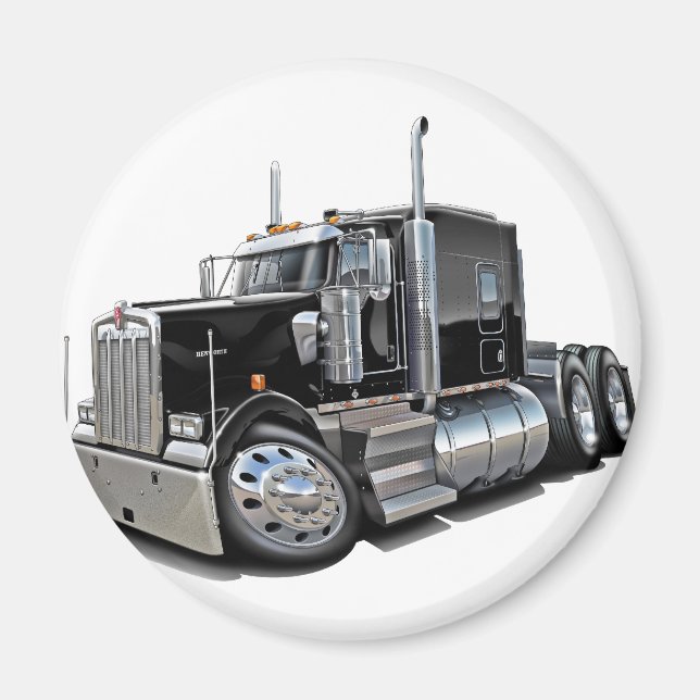 Íman Kenworth w900 Caminhão Negro (Frente)