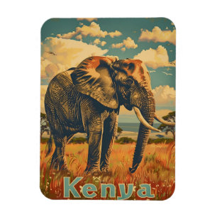 Íman Kenya Elephant Vintage