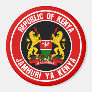 Íman Kenya Round Emblem