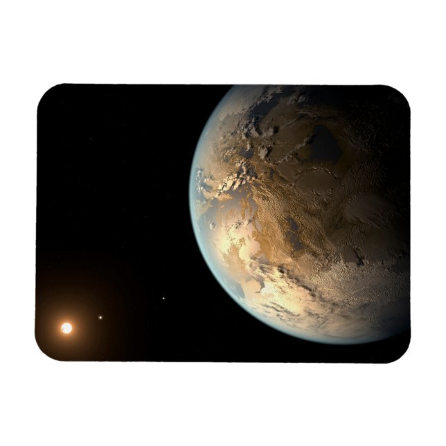 Íman Kepler-186f Orbitando Uma Estrela Distante. (Horizontal)