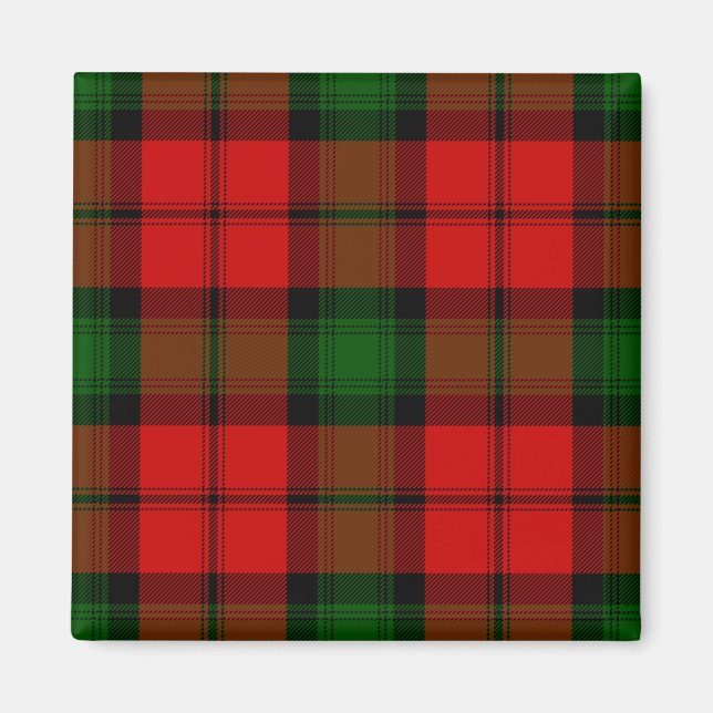 Íman Kerr tartan green xadrez vermelha (Frente)
