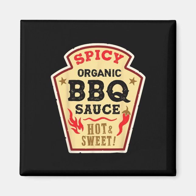 Íman Ketchup Byrbeque Hallowe Grill Hot Spicy Molho de  (Frente)