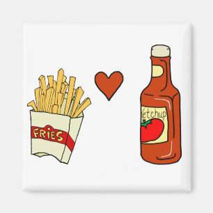Íman Ketchup do amor das batatas fritas