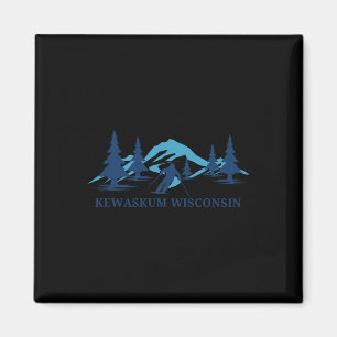 Íman Kewaskum Wisconsin Ski Resort Skiier