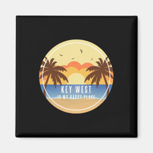 Íman Key West Flórida É Meu Lugar Feliz Diversão Férias