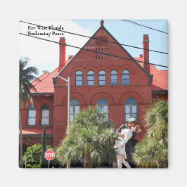 Íman Key West Florida, Sailor beijando enfermeira WWII