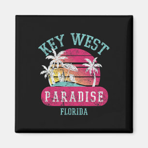 Íman Key West Sunset Vintage Florida Novelty Art