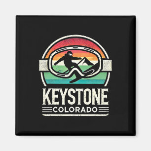 Íman Keystone Snowboard Retro Colorado Mountain Snow