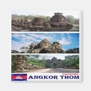 Íman KH - Camboja - Angkor Thom - Mosaico - Colagem