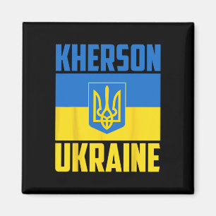 Íman Kherson Ucrânia Bandeira da Vitória Ucraniana Azul