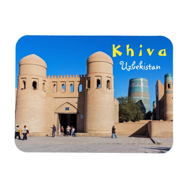 Íman Khiva, Usbequistão - Porta dupla (Horizontal)