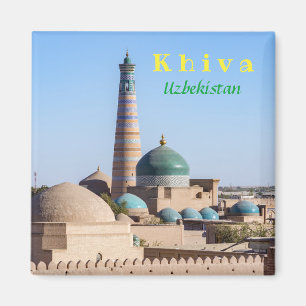 Íman Khiva, Uzbequistão - Islam Khodja Minaret e mesqu