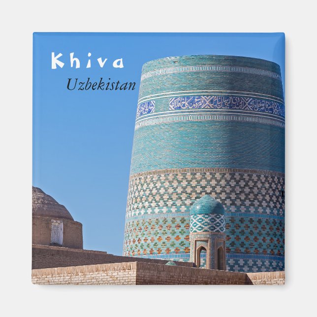 Íman Khiva, Uzbequistão - Minarete Islam Khodja (Frente)