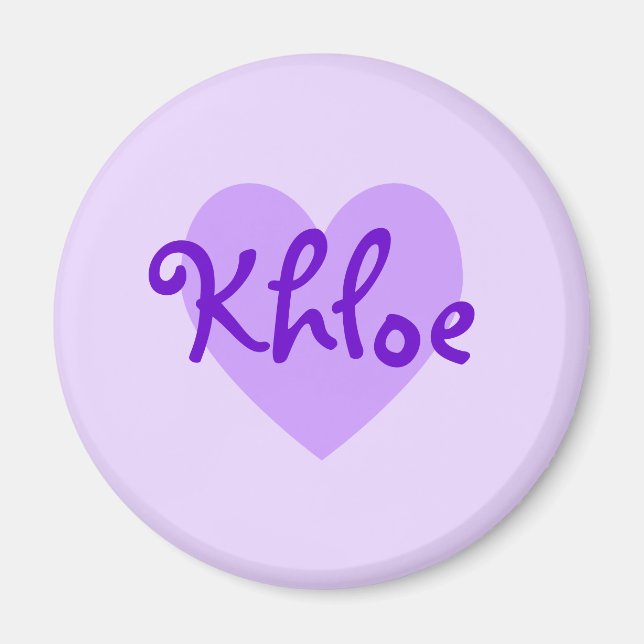 Íman Khloe em roxo (Frente)