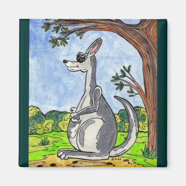 Íman Kia the Kangaroo Magnet (Frente)