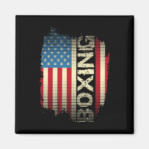 Íman Kickboxer Gym Patriótico Sinalizador Americano Box