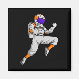 Íman Kickboxing Astronauta Kickboxer Espaço Sideral Kar