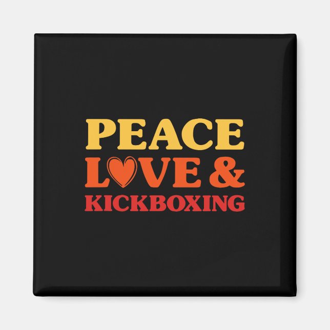 Íman Kickboxing Eu Amo Kickboxing Para Homens e Mulhere (Frente)