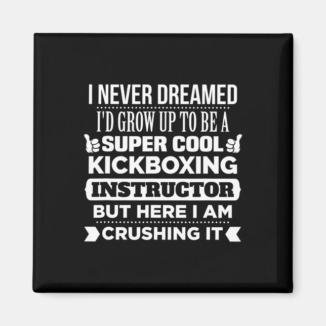 Íman Kickboxing Instructor T Shirt. Funny Martial Art G (Frente)