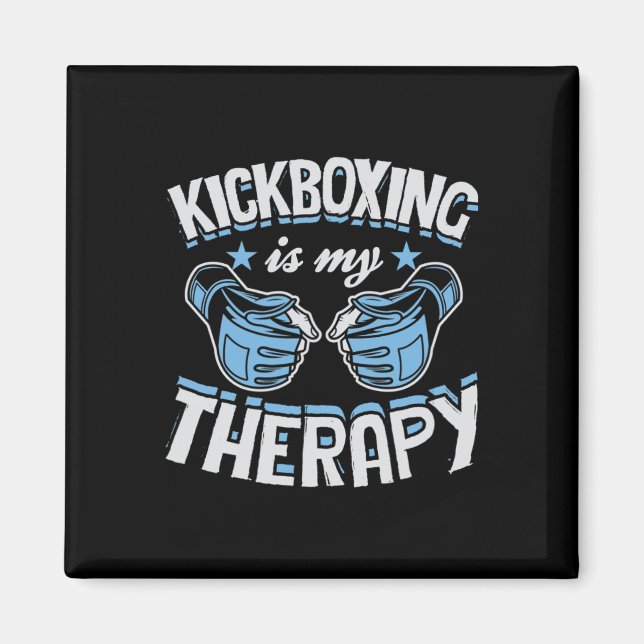 Íman Kickboxing Is My Therapy Funny Boxing Karate Marti (Frente)