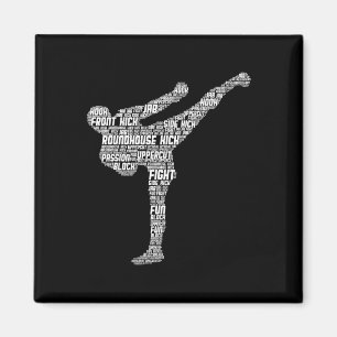 Íman Kickboxing Kickboxer Taekwondo Karate Crianças Men
