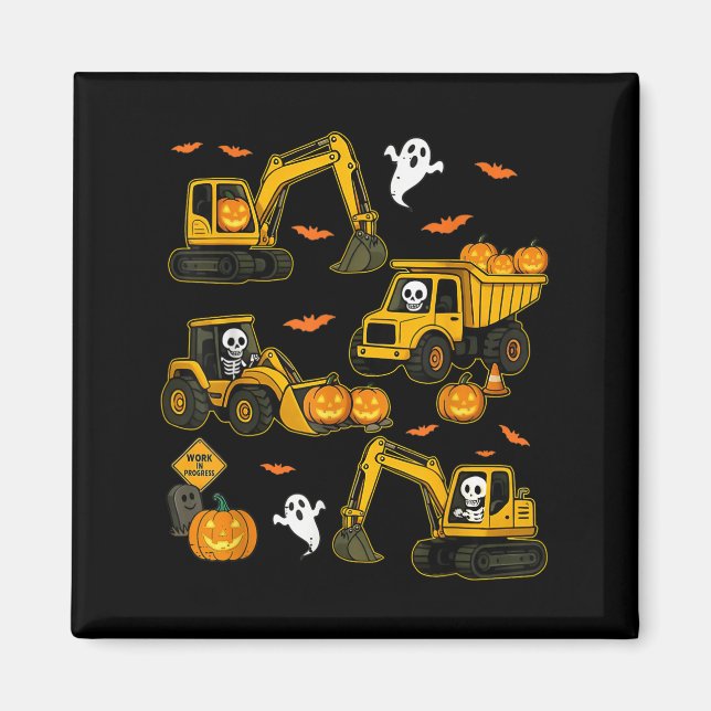 Íman Kids Halloween Construction Trucks Costume Toddler (Frente)