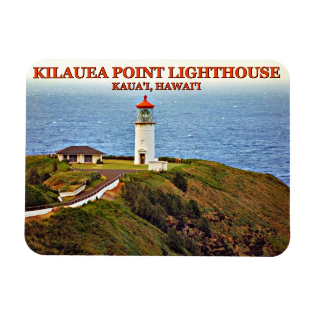 Íman Kilauea Point Lighthouse, Kauai, Havaí (Horizontal)