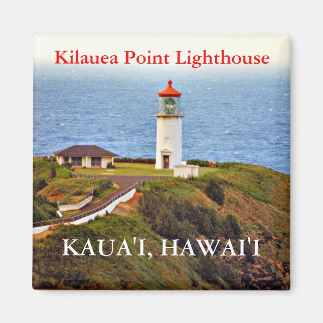 Íman Kilauea Point Lighthouse, Kaua'i, Hawai'i Magnet (Frente)
