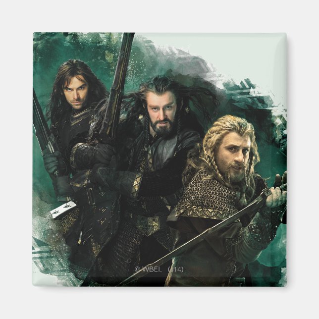 Íman Kili, THORIN OAKENSHIELD™, & Fili Graphic (Frente)